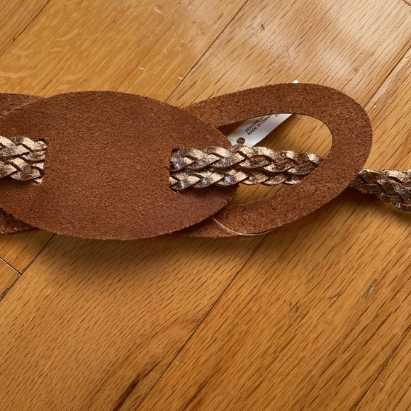 NWT Anthropologie leather rose gold belt - Picture 7 of 7